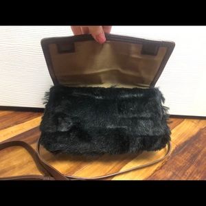 EUC! Kelsi Dagger Faux Fur leather crossbody